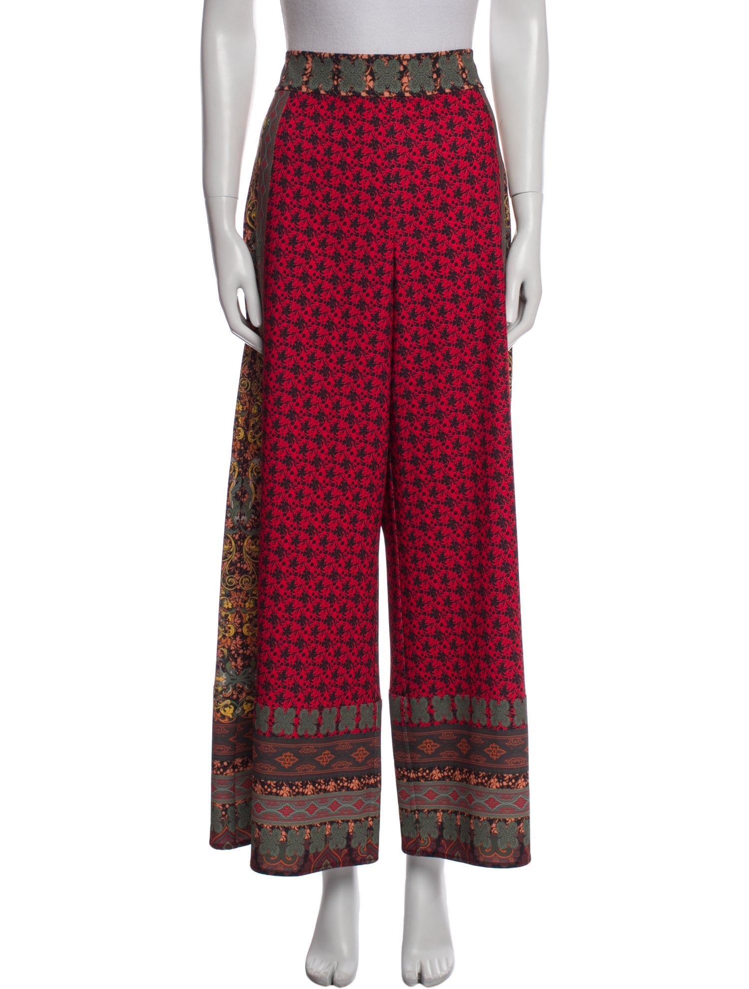 Alice + Olivia Floral Print Wide Leg Pants