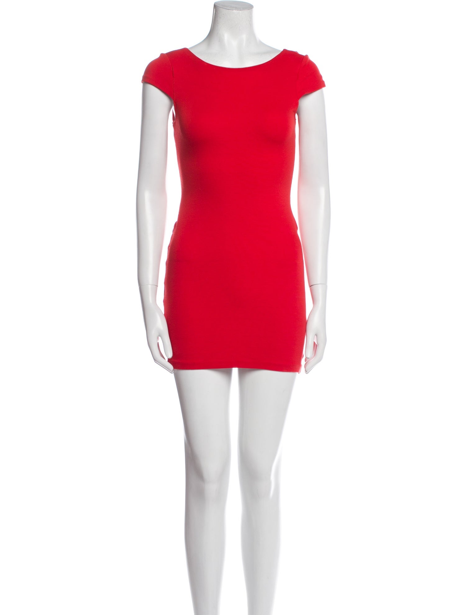 Alice + Olivia Bateau Neckline Mini Dress