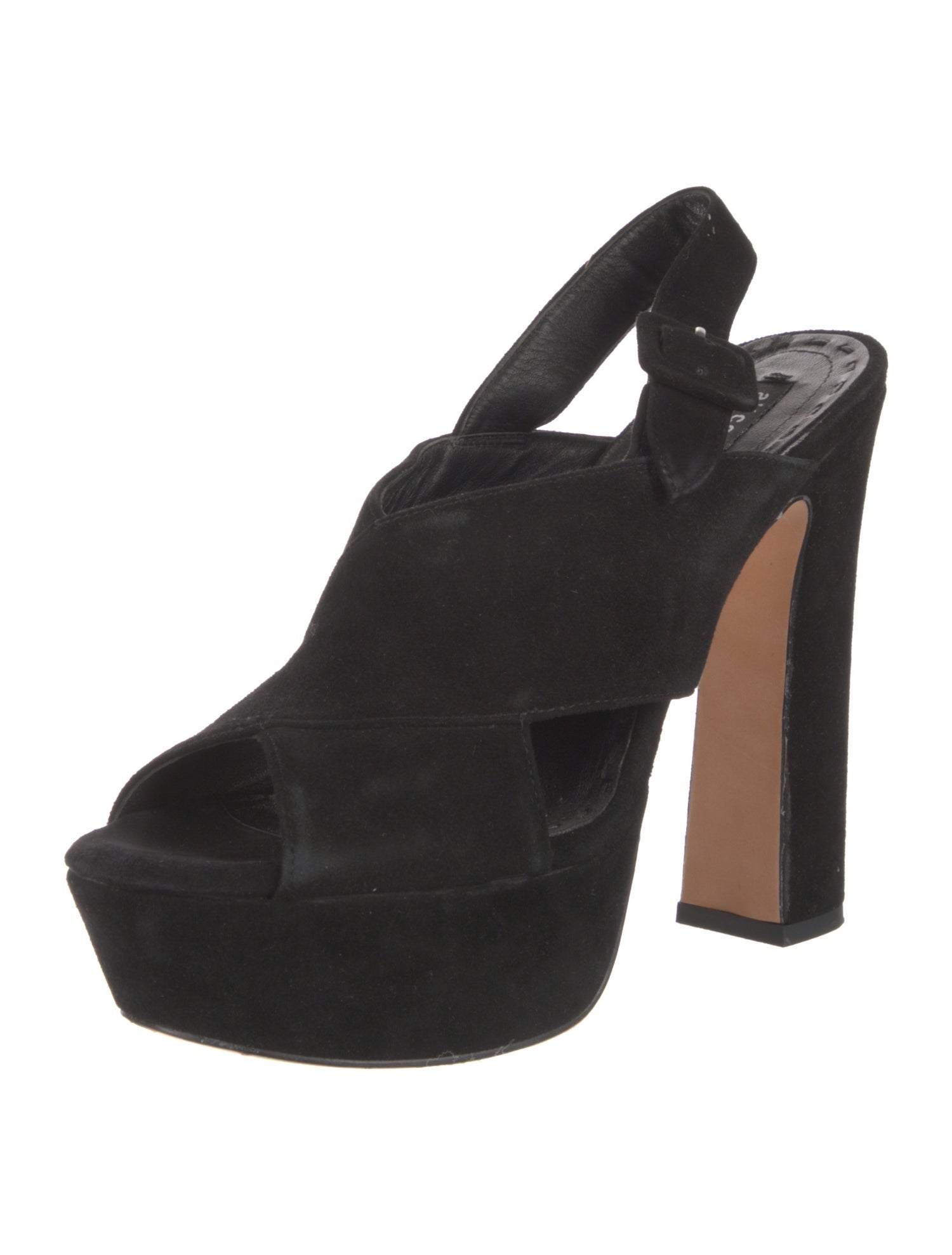 Alice + Olivia Suede Slingback Sandals