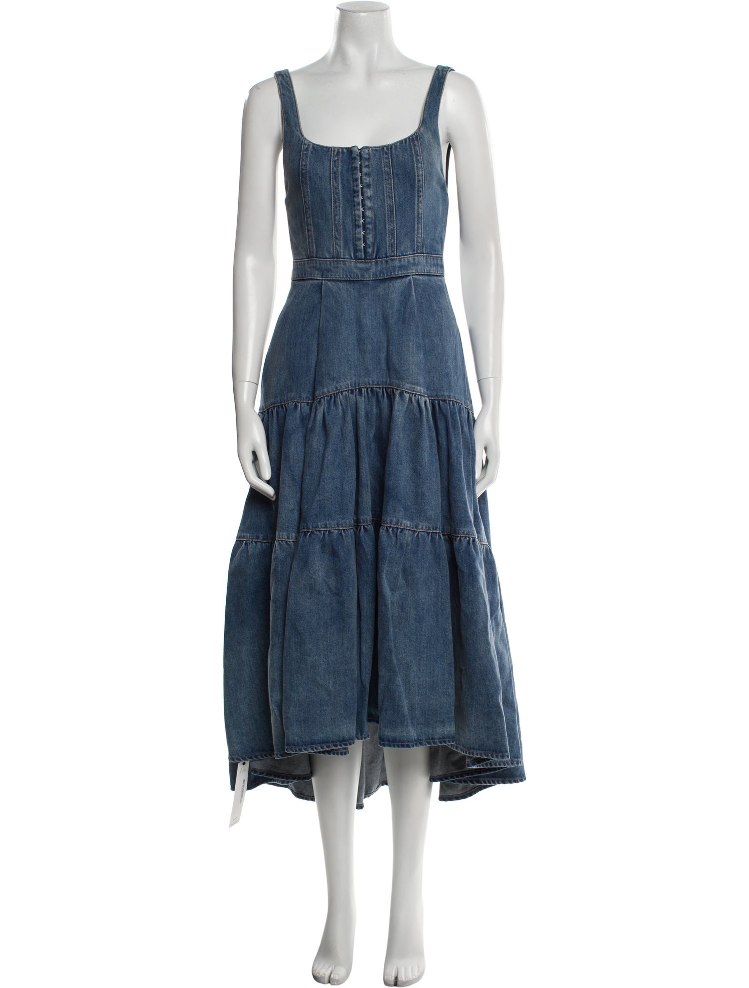 Alice + Olivia Square Neckline Long Dress