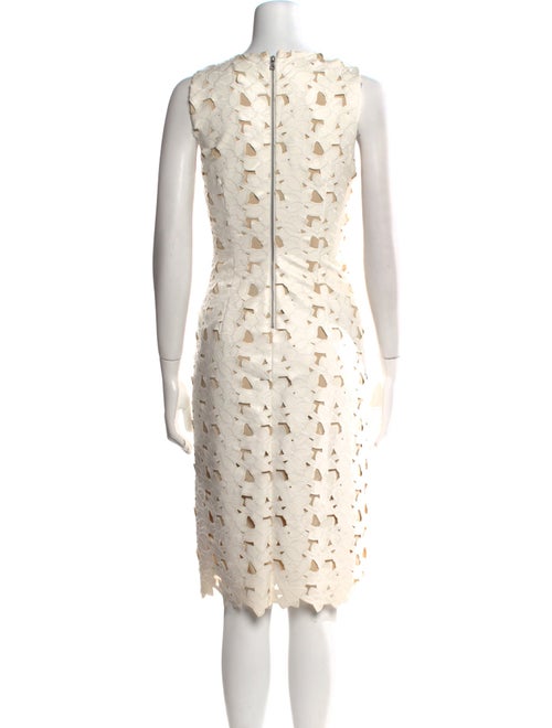 Alice + Olivia Lace Pattern Midi Length Dress