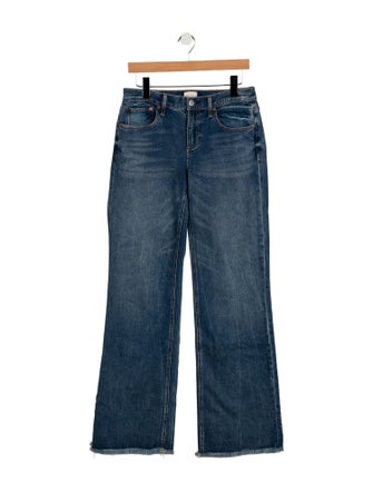 Alice + Olivia Mid-Rise Wide Leg Jeans