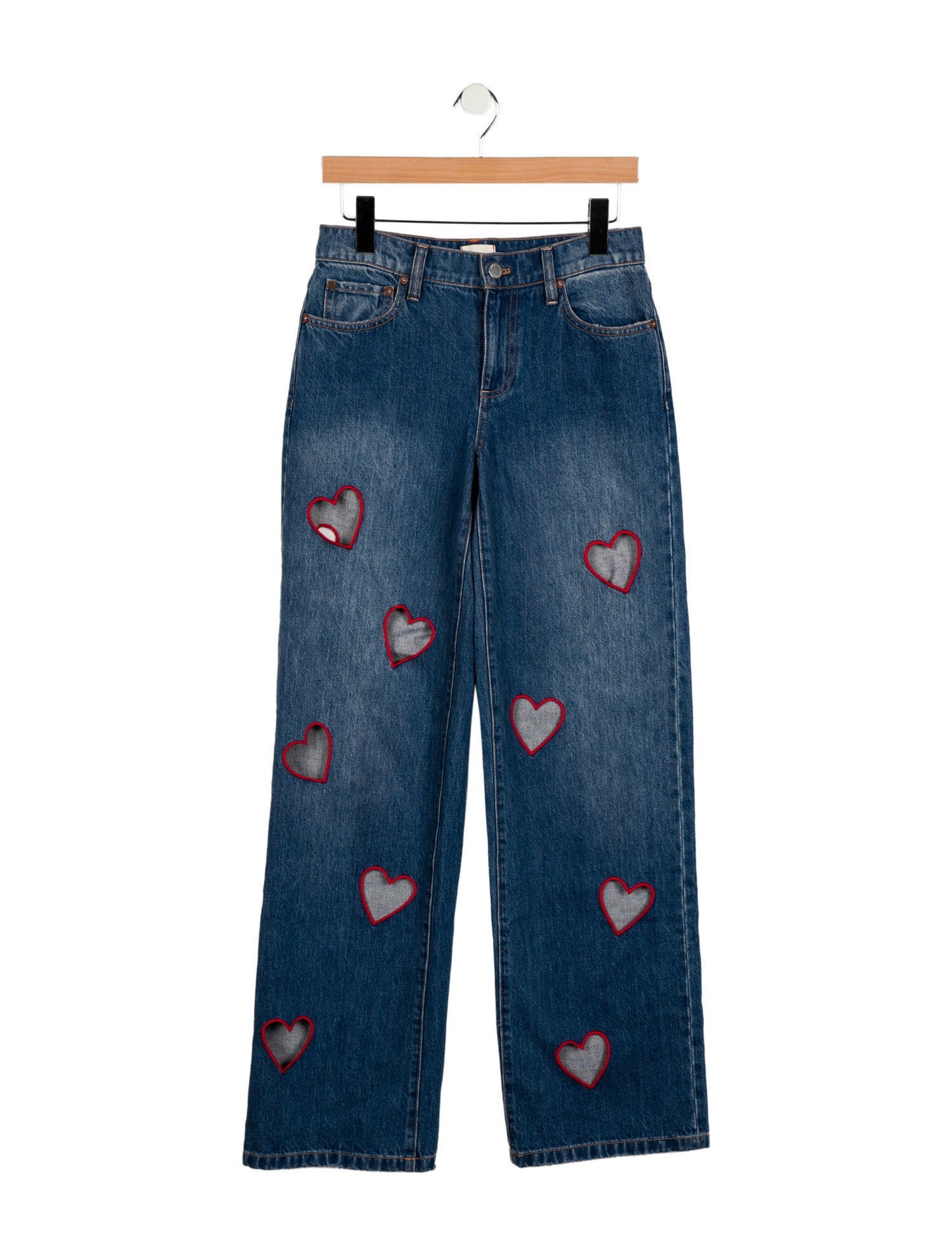 Alice + Olivia Mid-Rise Wide Leg Jeans