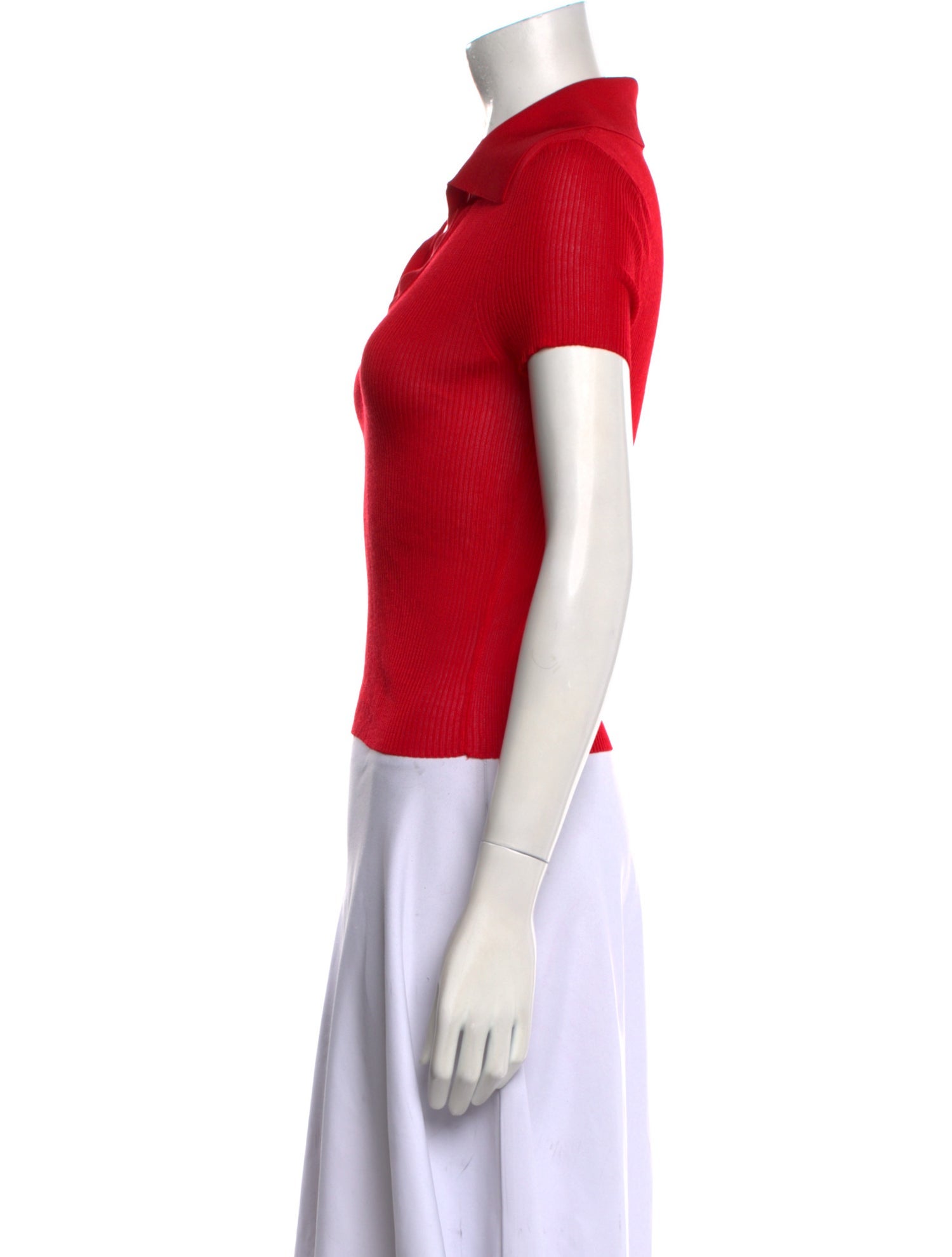 Alice + Olivia V-Neck Short Sleeve Polo