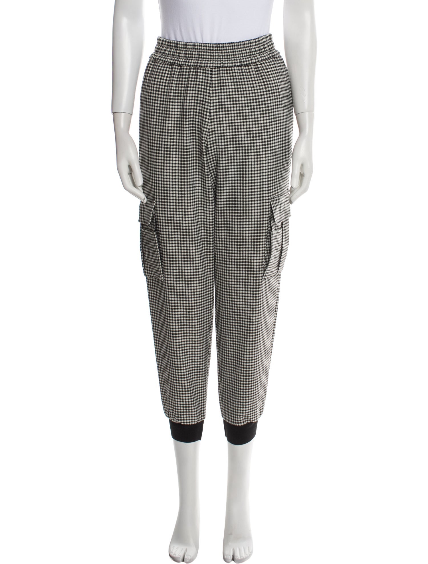 Alice + Olivia Plaid Print Skinny Leg Pants