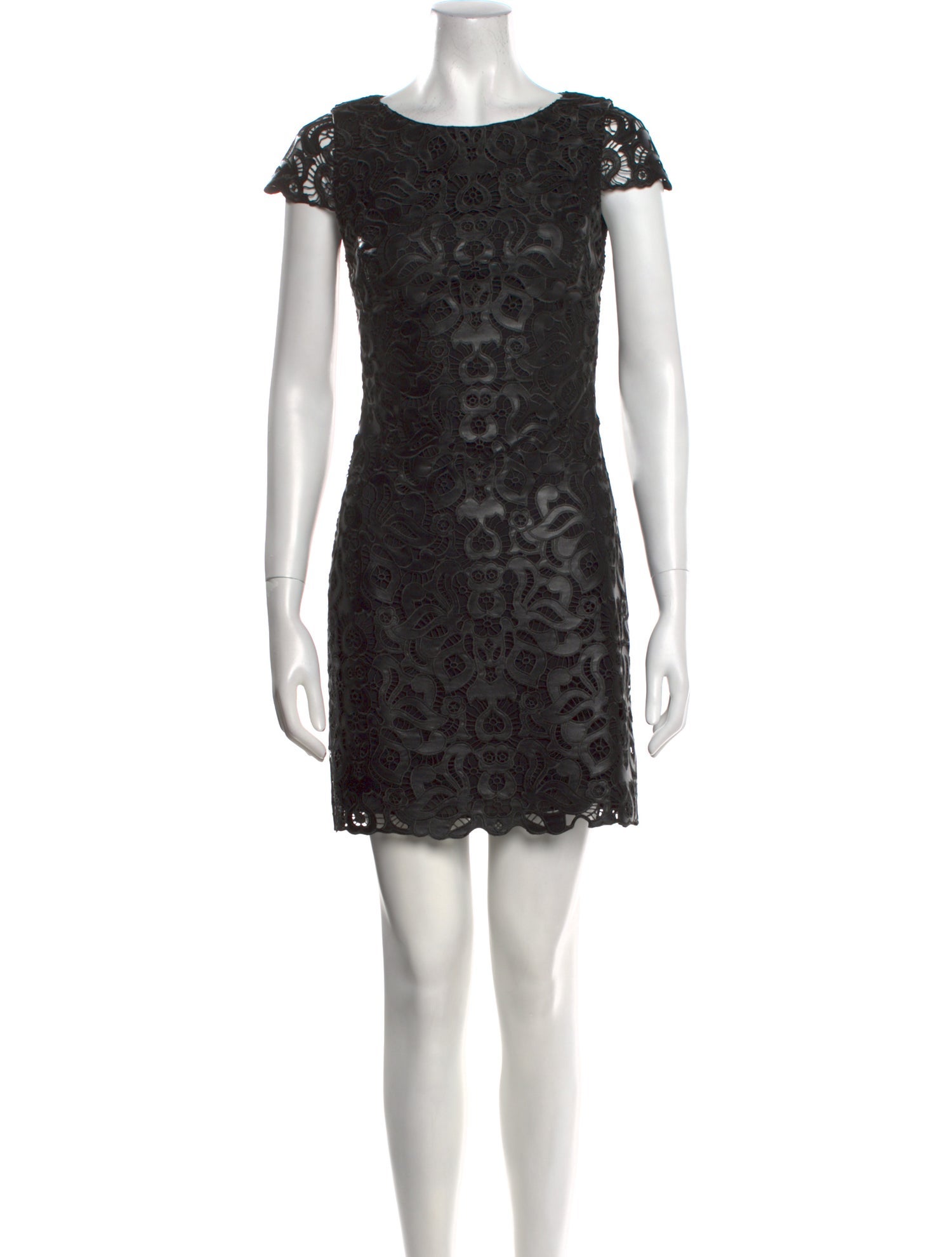 Alice + Olivia Lace Pattern Mini Dress