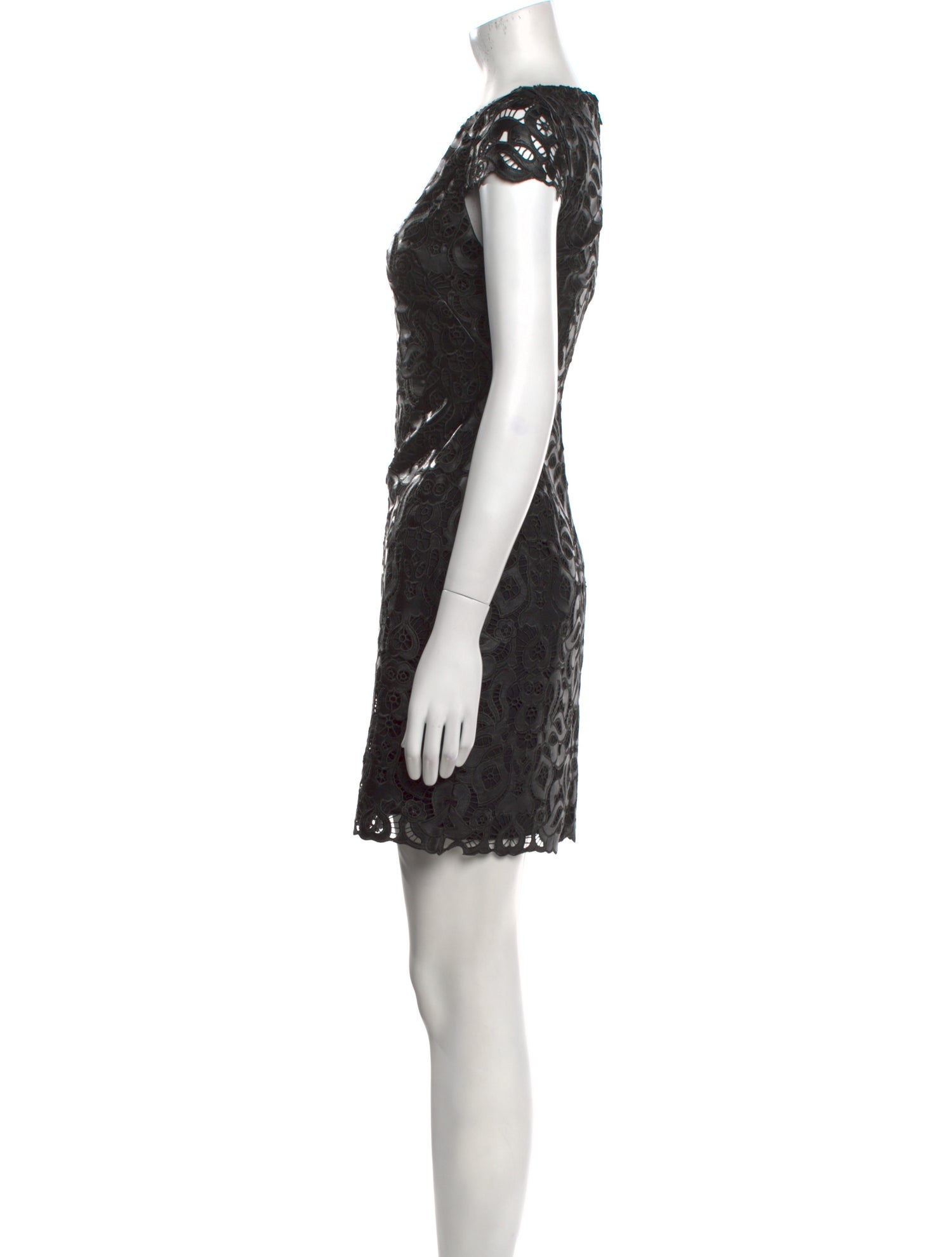 Alice + Olivia Lace Pattern Mini Dress