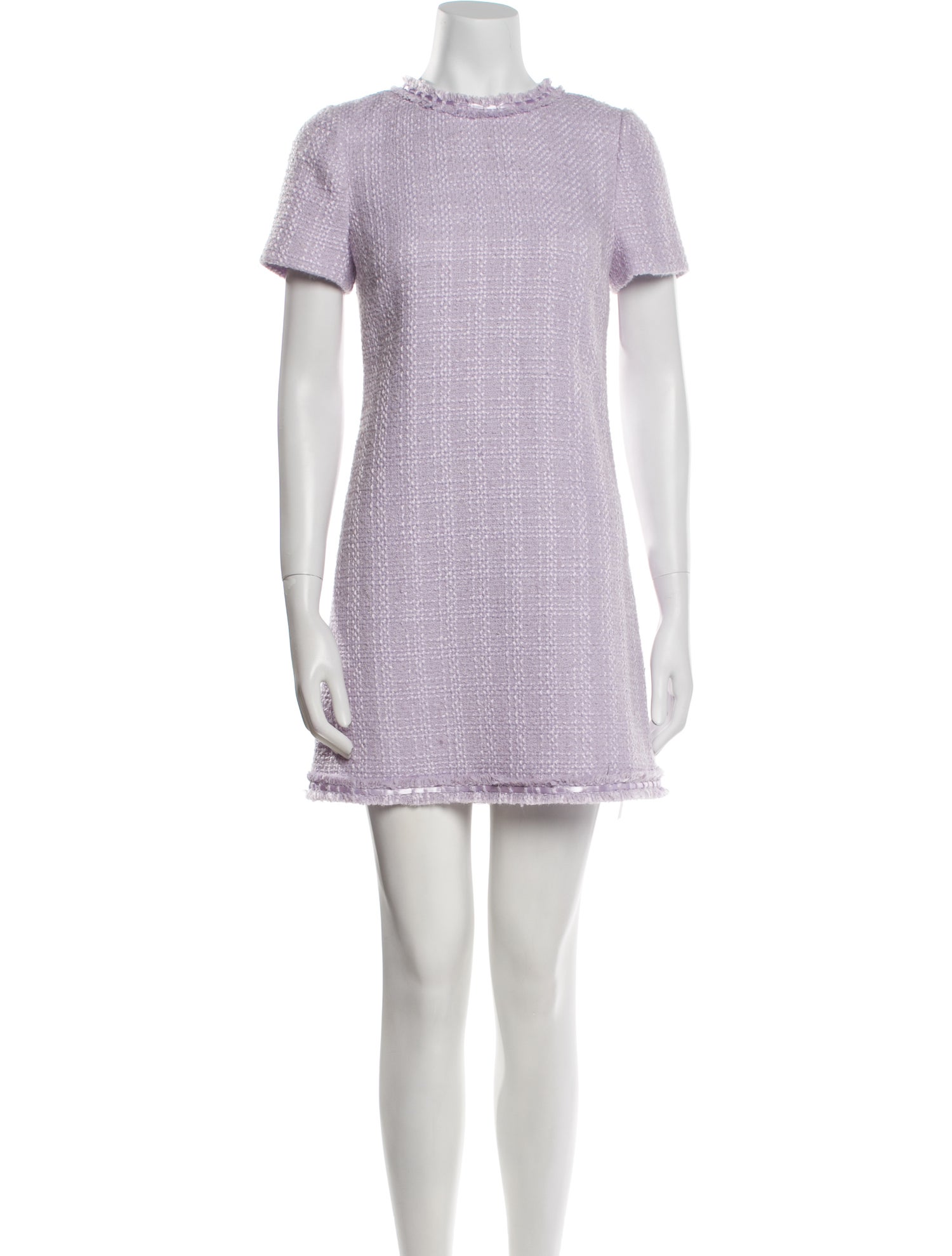 Alice + Olivia Crew Neck Mini Dress