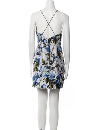 Alice + Olivia Floral Print Mini Dress