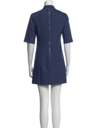Alice + Olivia Mock Neck Mini Dress