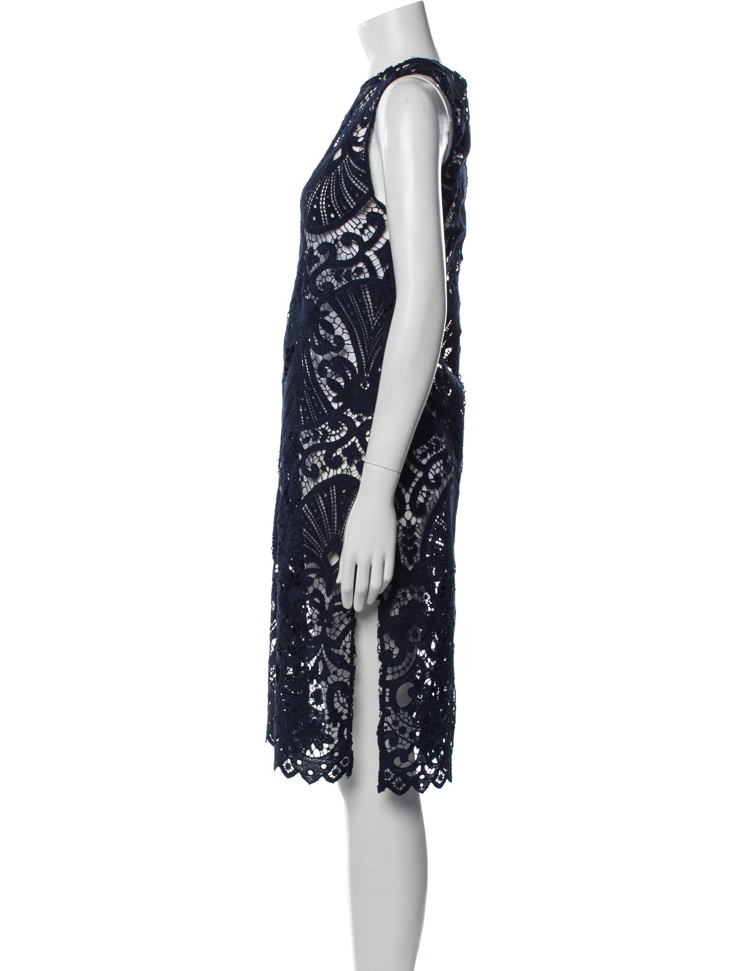 Alice + Olivia Lace Pattern Knee-Length Dress