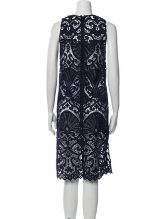 Alice + Olivia Lace Pattern Knee-Length Dress