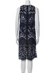 Alice + Olivia Lace Pattern Knee-Length Dress
