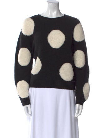 Alice + Olivia Printed Bateau Neckline Sweater