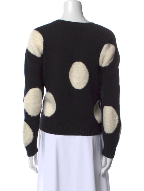Alice + Olivia Printed Bateau Neckline Sweater