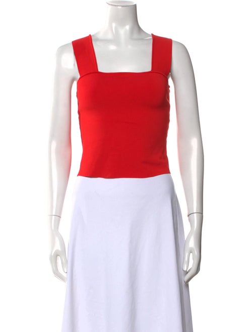 Alice + Olivia Square Neckline Sleeveless Crop Top
