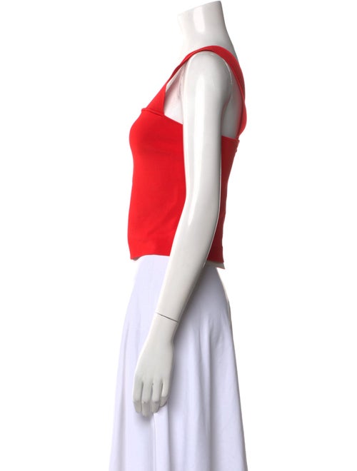 Alice + Olivia Square Neckline Sleeveless Crop Top