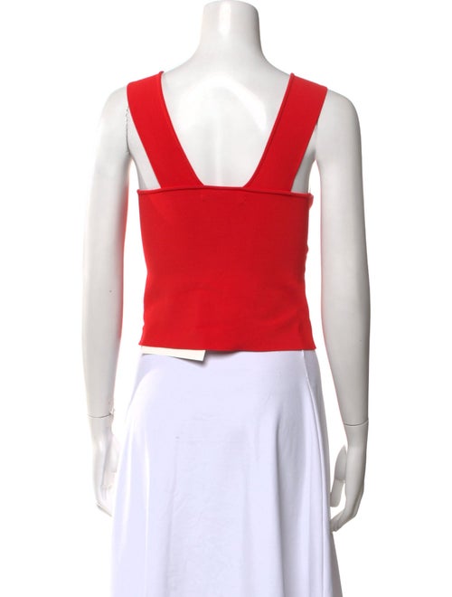 Alice + Olivia Square Neckline Sleeveless Crop Top