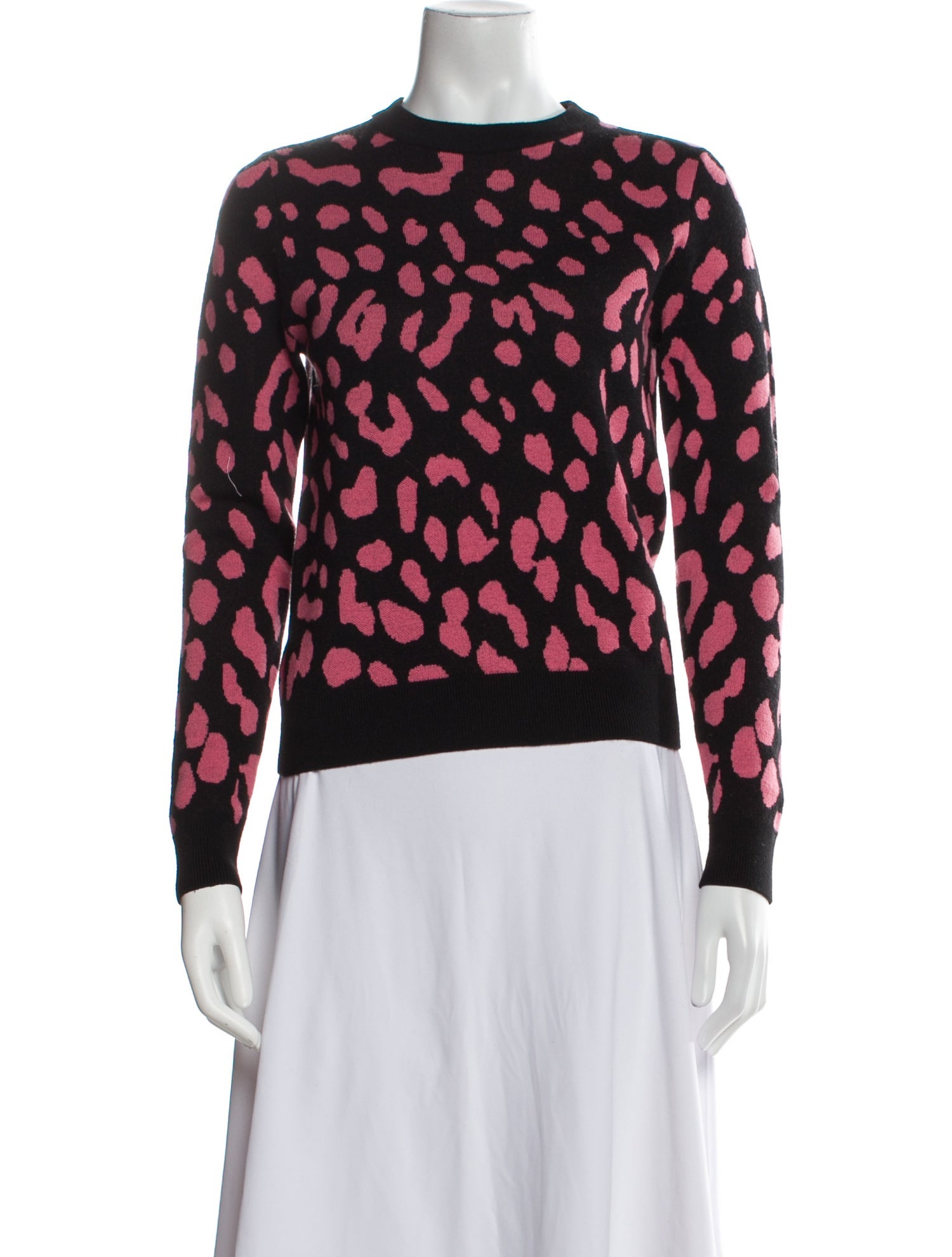 Alice + Olivia Wool Animal Print Sweater