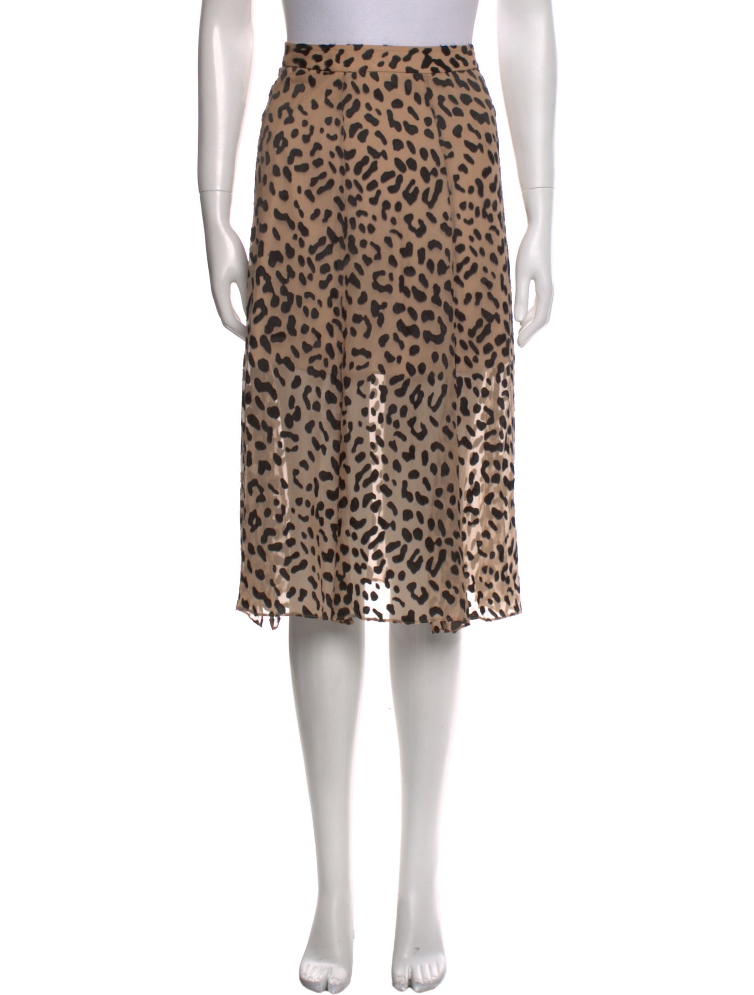 Alice + Olivia Animal Print Knee-Length Skirt