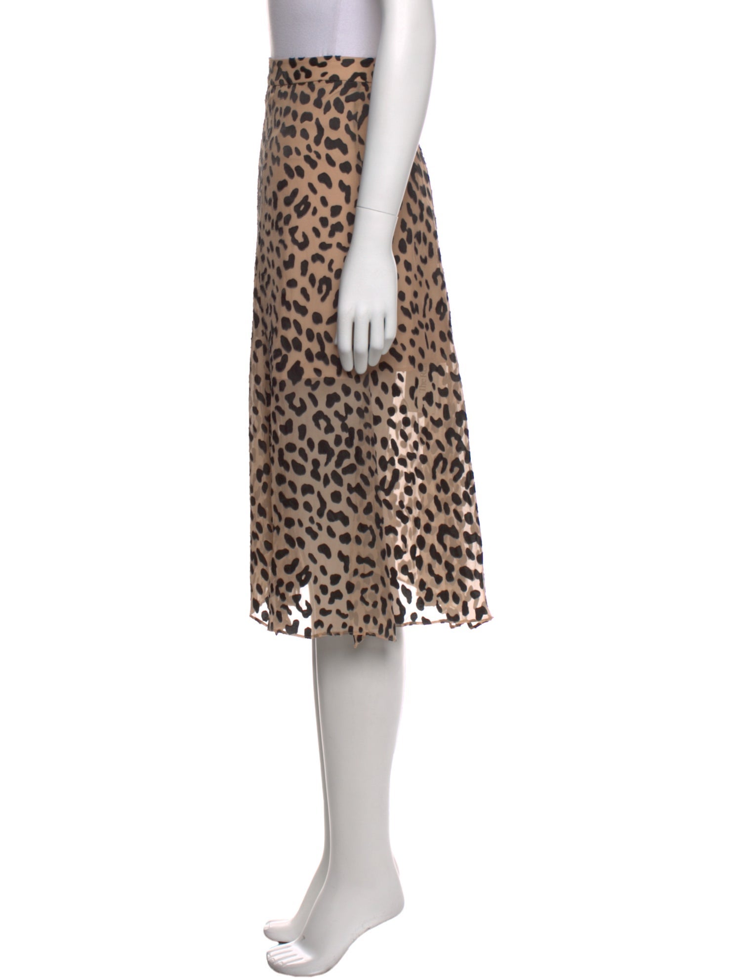 Alice + Olivia Animal Print Knee-Length Skirt