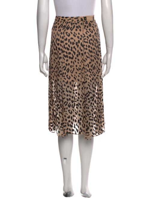 Alice + Olivia Animal Print Knee-Length Skirt