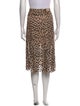 Alice + Olivia Animal Print Knee-Length Skirt