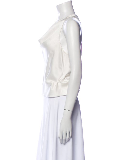 Alice + Olivia Cowl Neck Sleeveless Crop Top