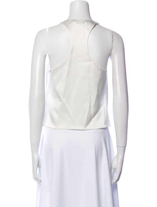 Alice + Olivia Cowl Neck Sleeveless Crop Top