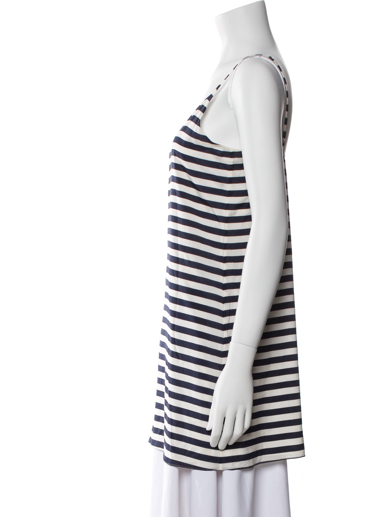 Alice + Olivia Striped Scoop Neck Top