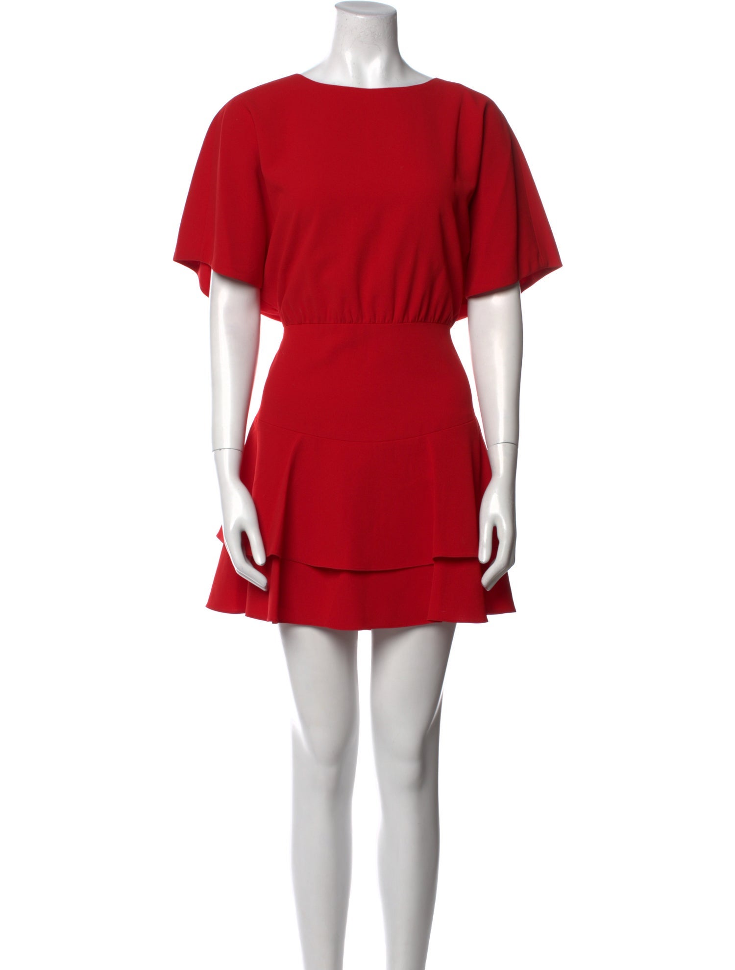 Alice + Olivia Bateau Neckline Mini Dress