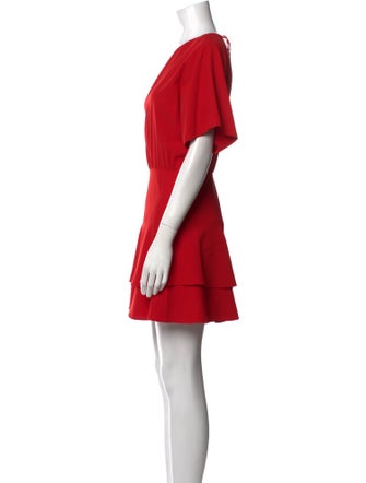 Alice + Olivia Bateau Neckline Mini Dress