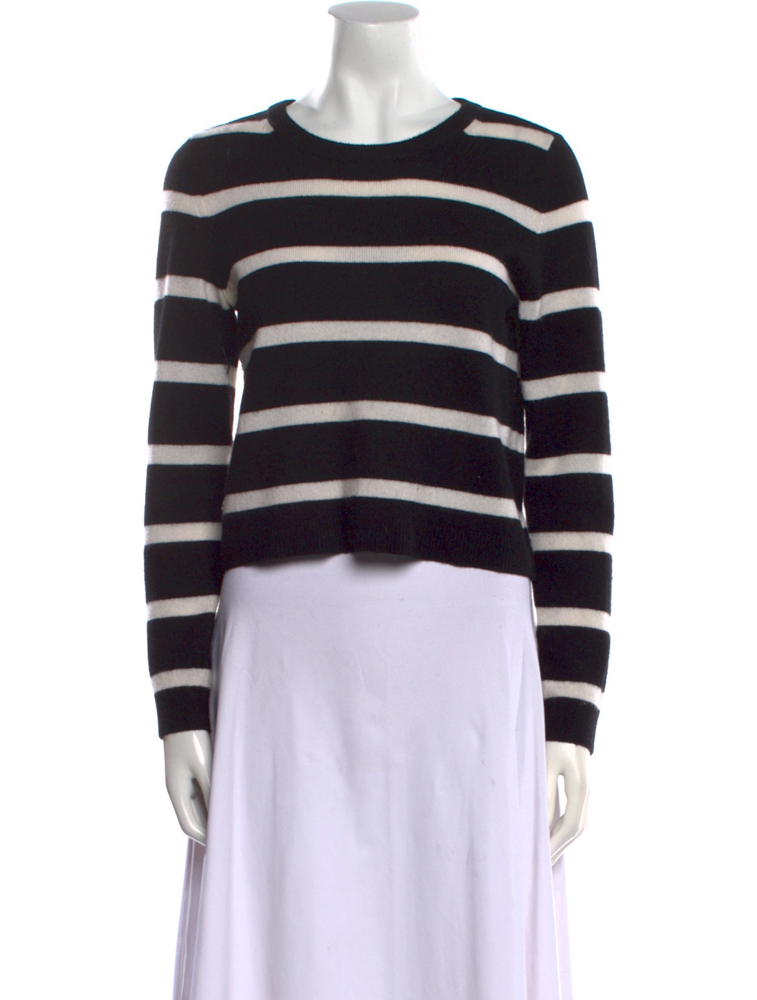 Alice + Olivia Striped Crew Neck Sweater
