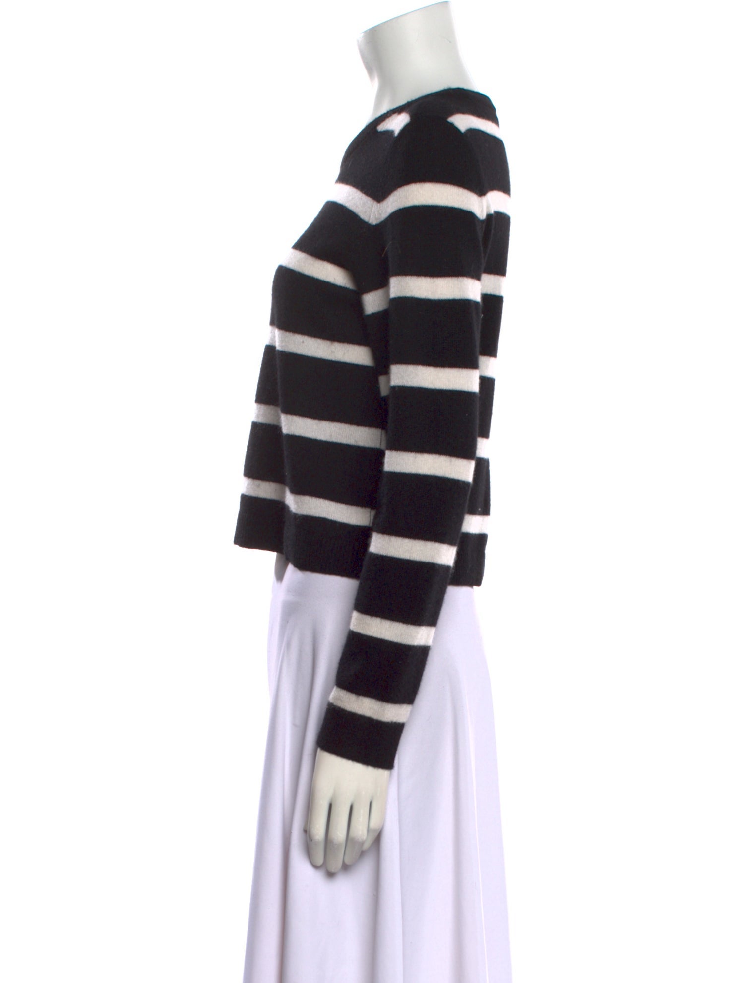 Alice + Olivia Striped Crew Neck Sweater