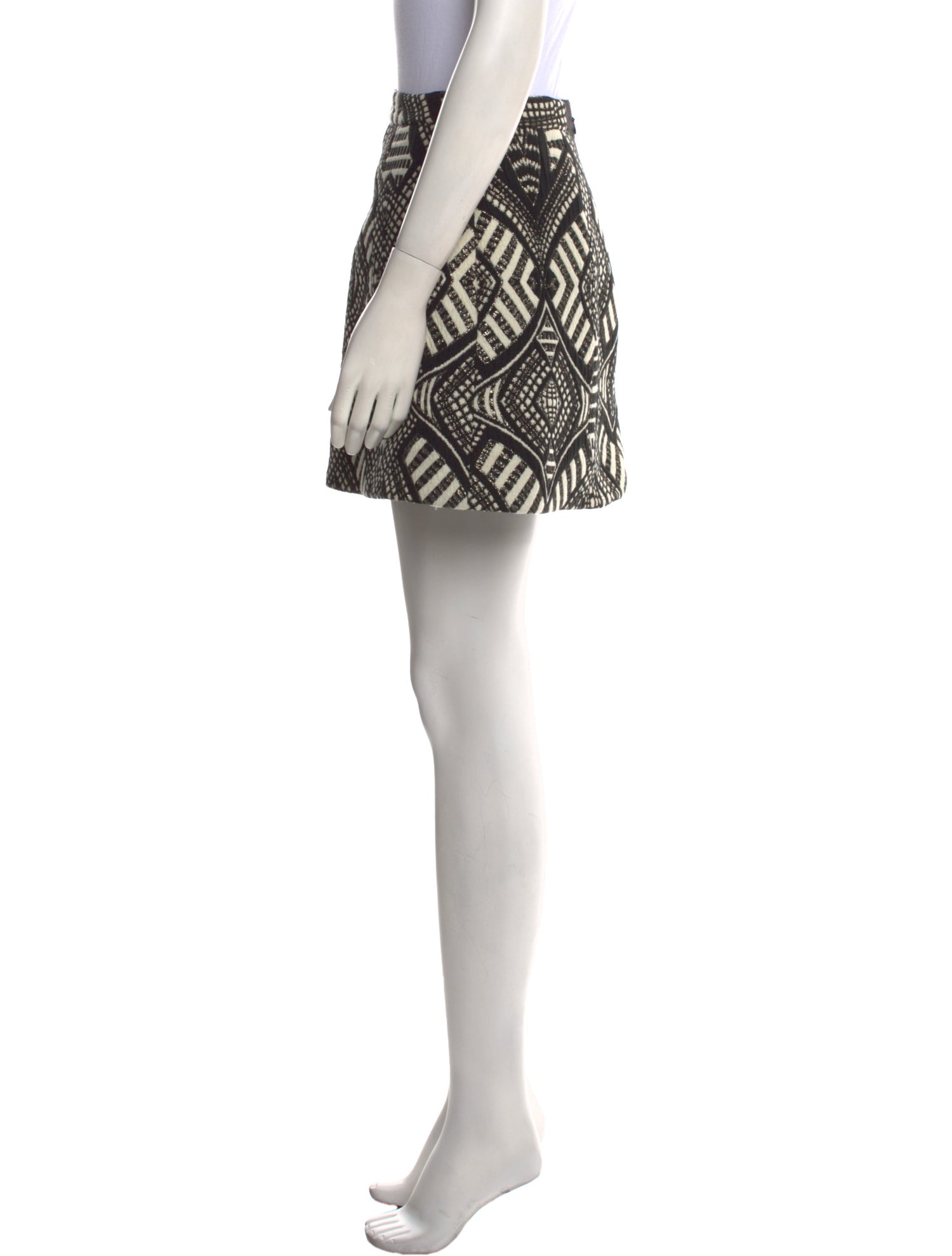 Alice + Olivia Printed Mini Skirt