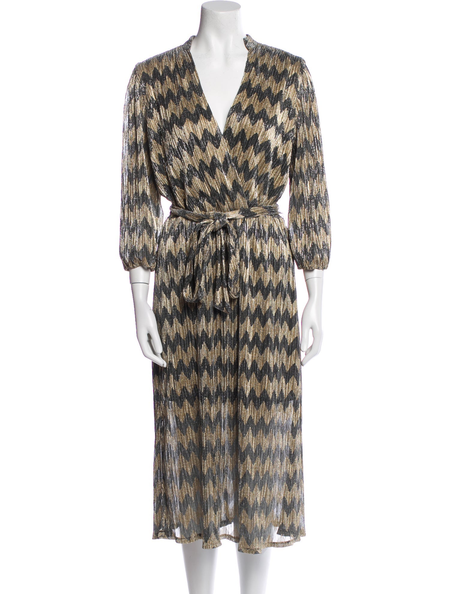 Alice + Olivia Printed Midi Length Dress