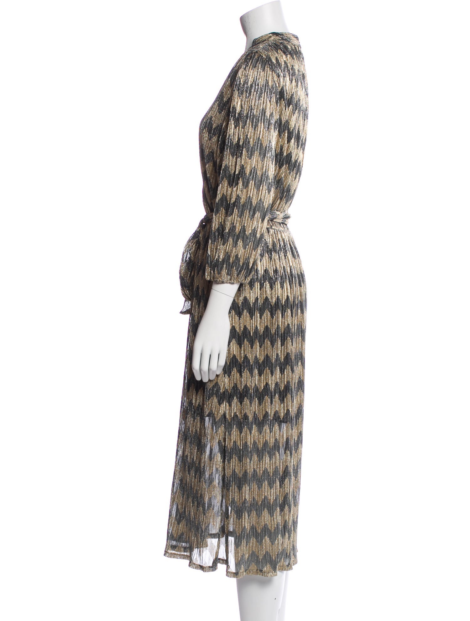 Alice + Olivia Printed Midi Length Dress