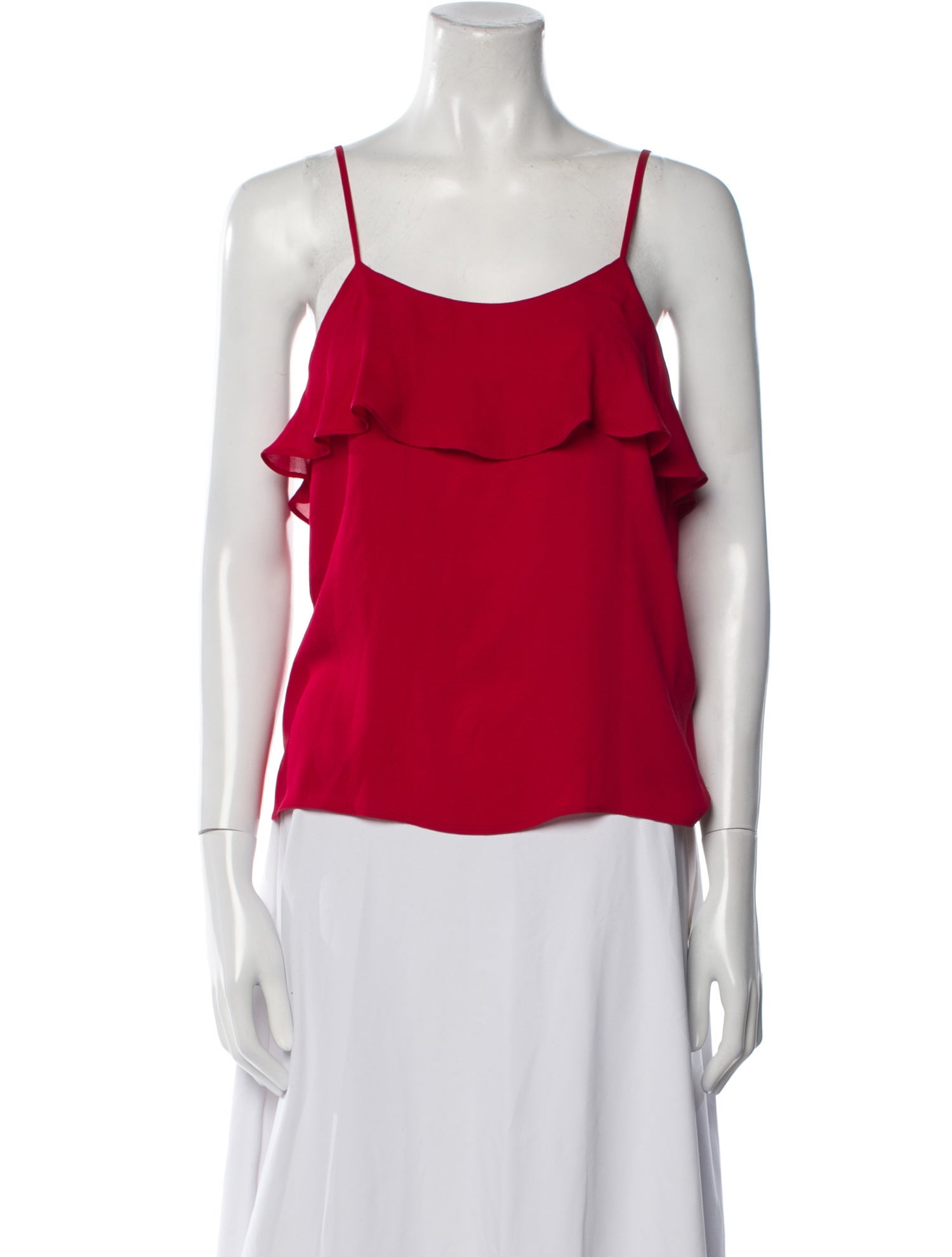 Alice + Olivia Silk Square Neckline Top