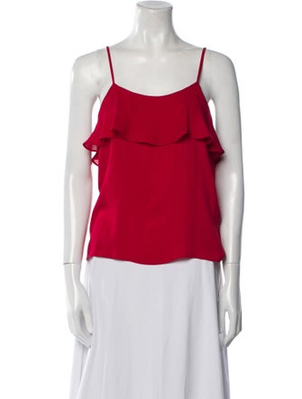 Alice + Olivia Silk Square Neckline Top