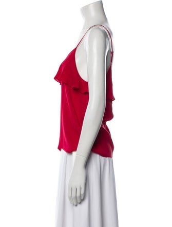 Alice + Olivia Silk Square Neckline Top