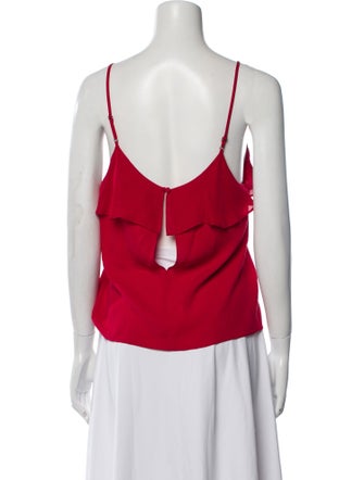 Alice + Olivia Silk Square Neckline Top