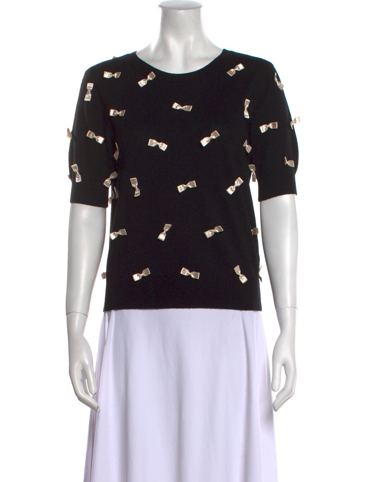 Alice + Olivia Wool Printed T-Shirt