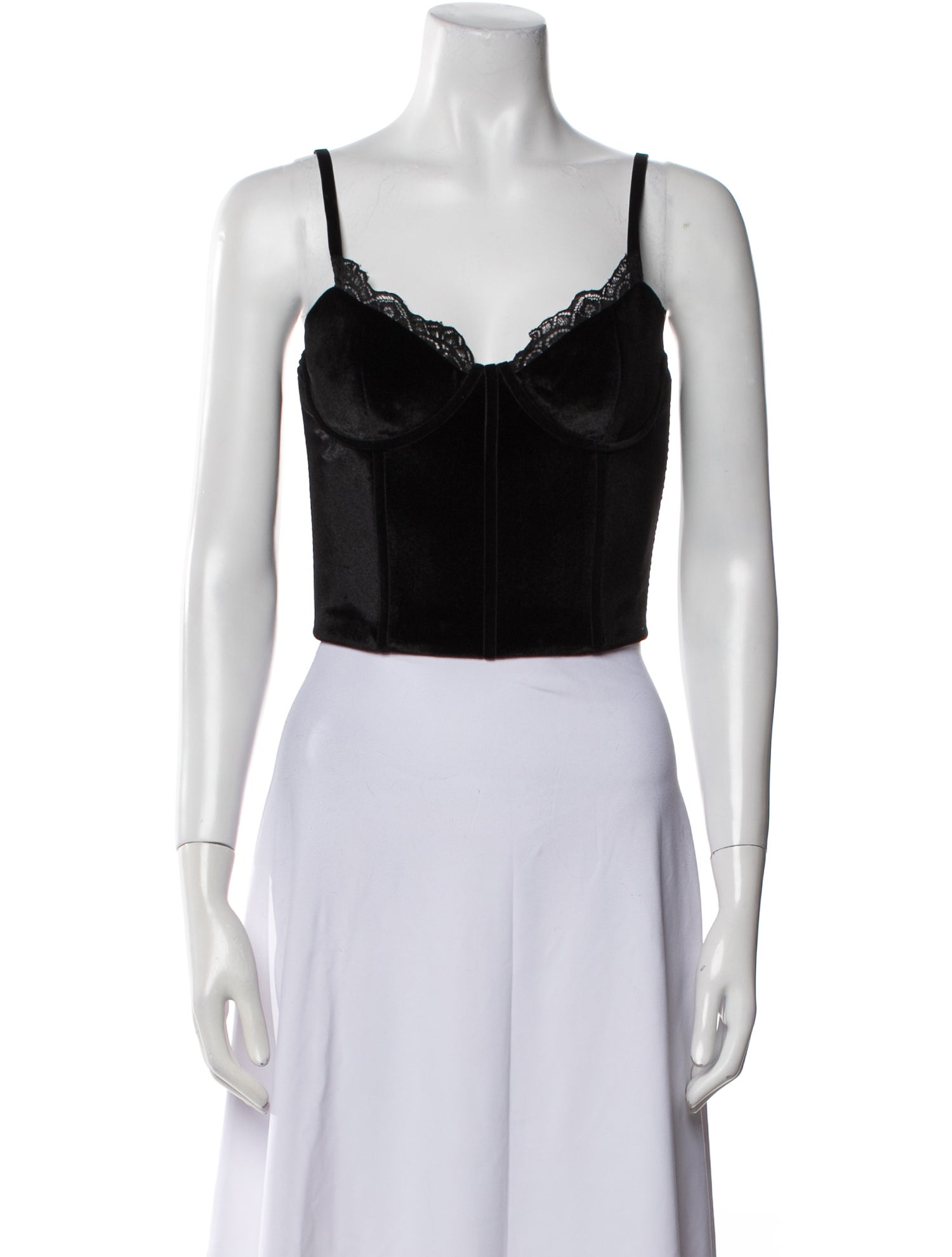 Alice + Olivia V-Neck Sleeveless Crop Top w/ Tags