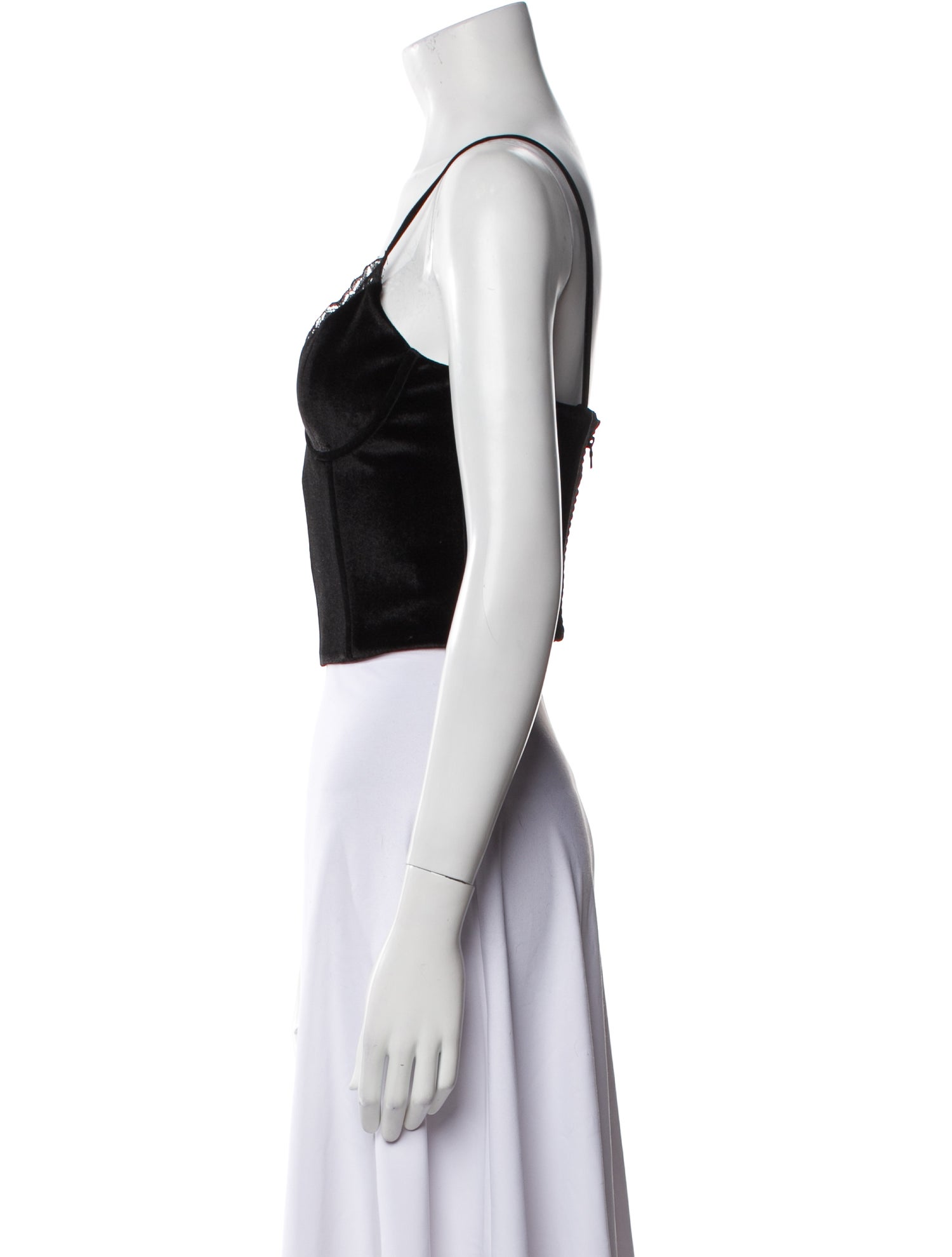 Alice + Olivia V-Neck Sleeveless Crop Top w/ Tags