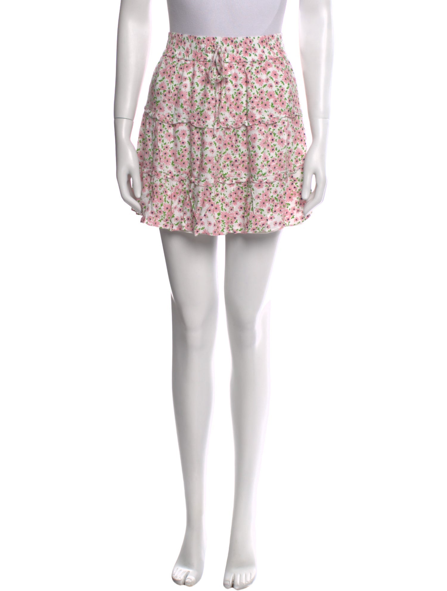Alice + Olivia Floral Print Mini Skirt