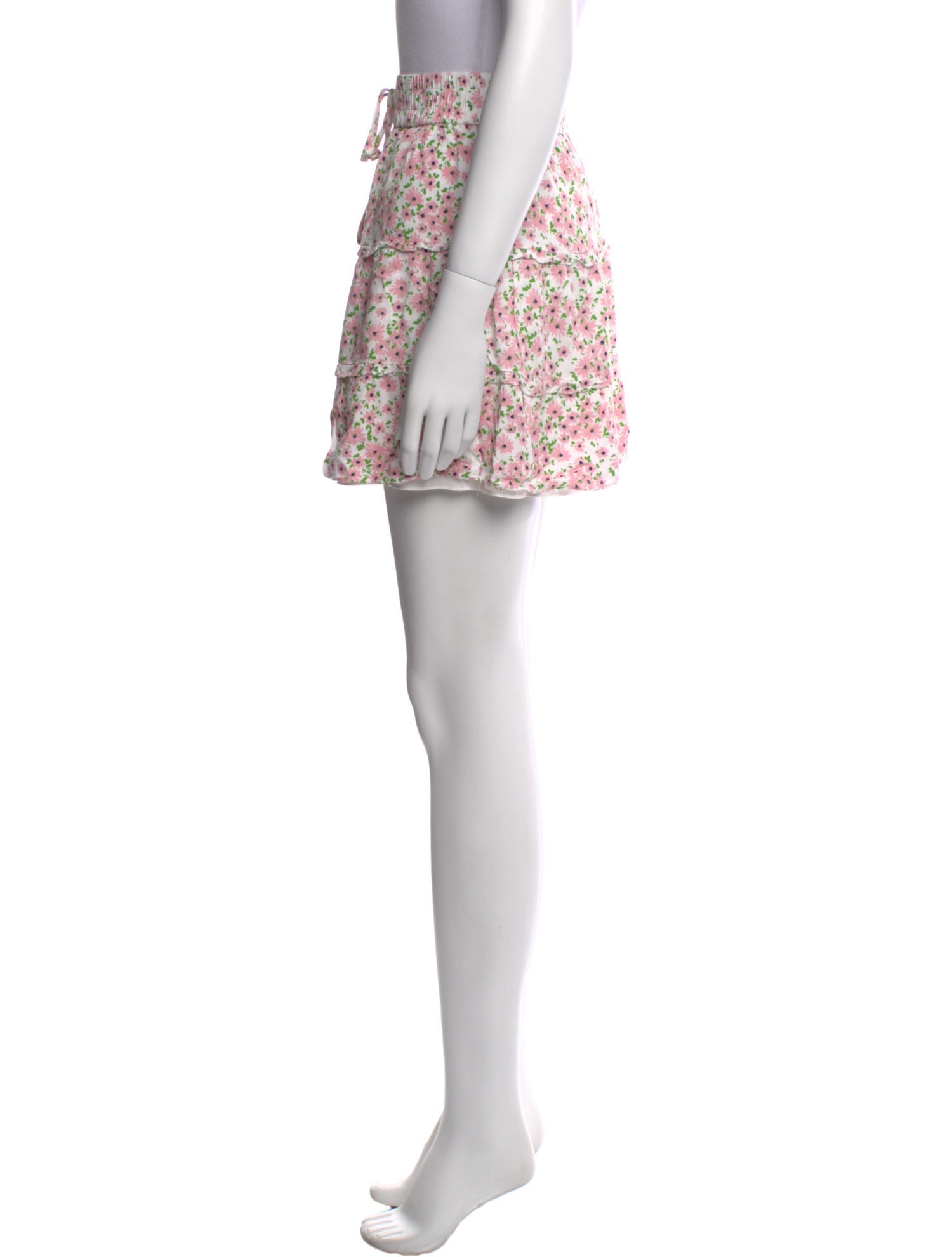 Alice + Olivia Floral Print Mini Skirt
