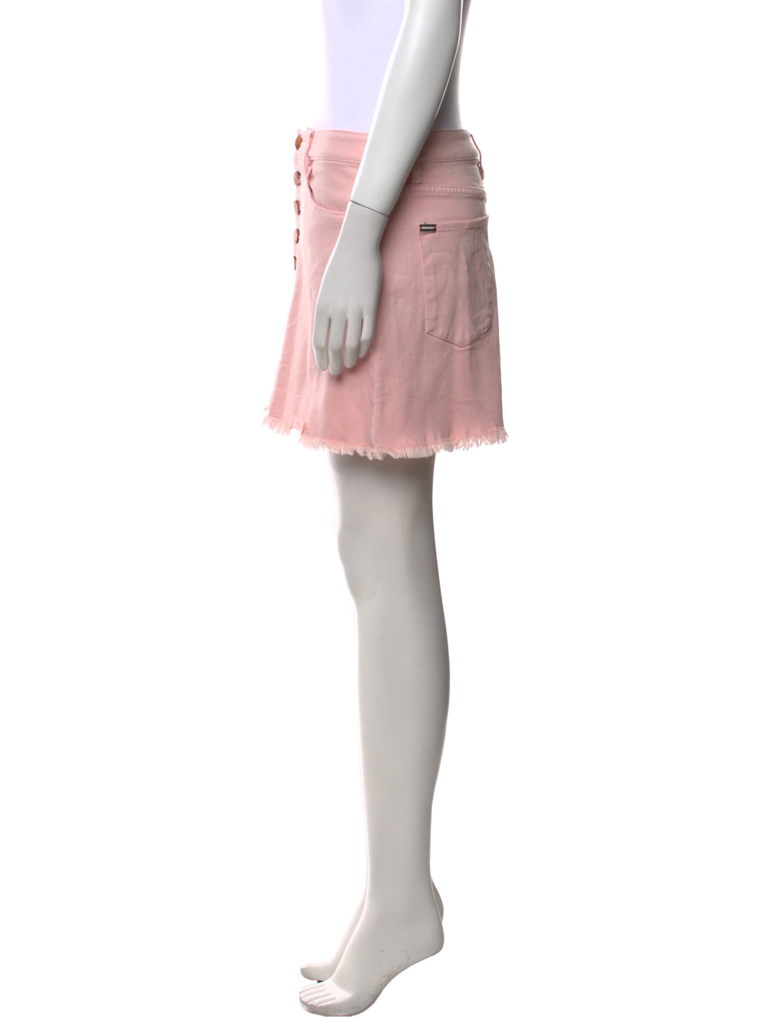 Alice + Olivia Raw-Edge Trim Mini Skirt