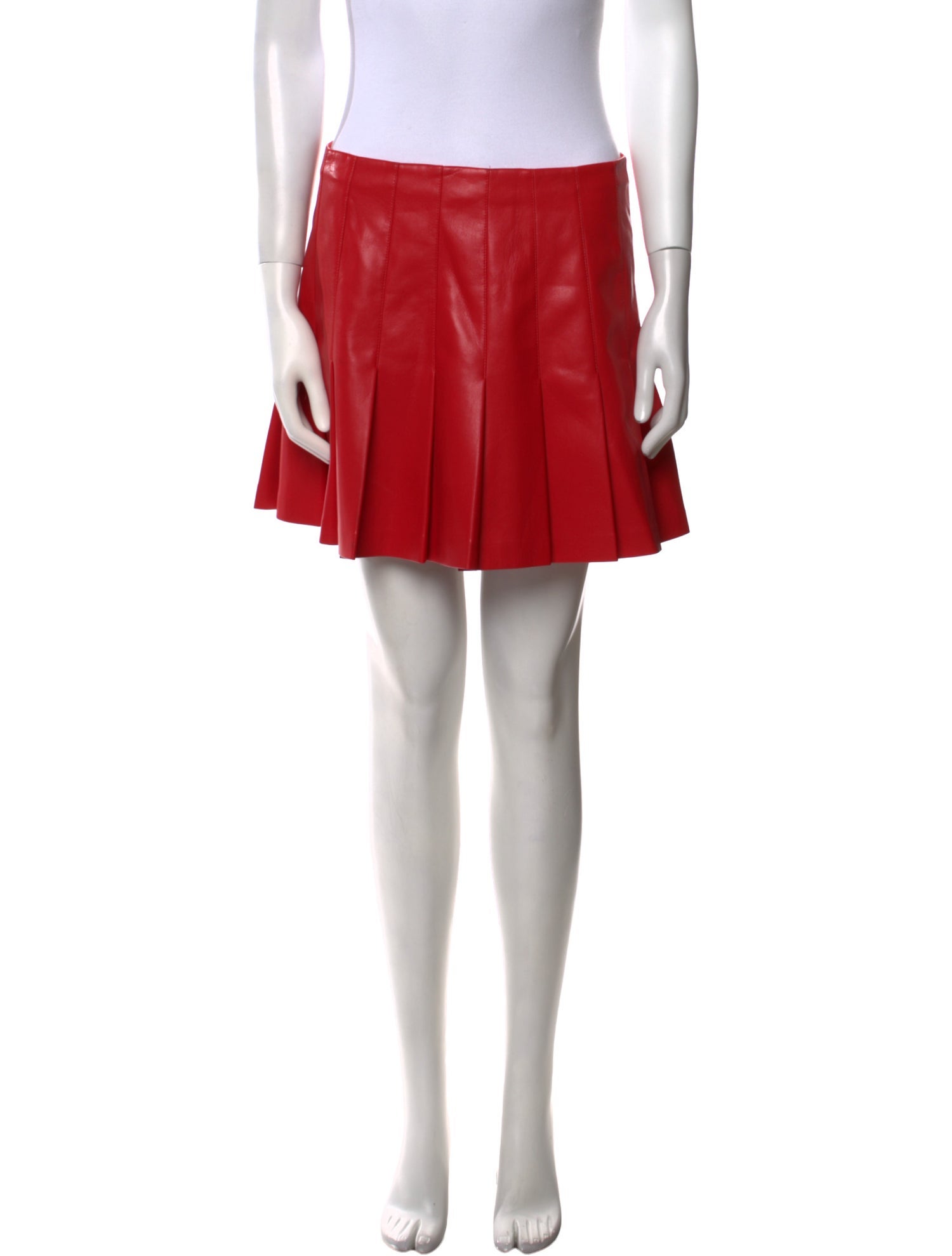Alice + Olivia Pleated Accents Mini Skirt