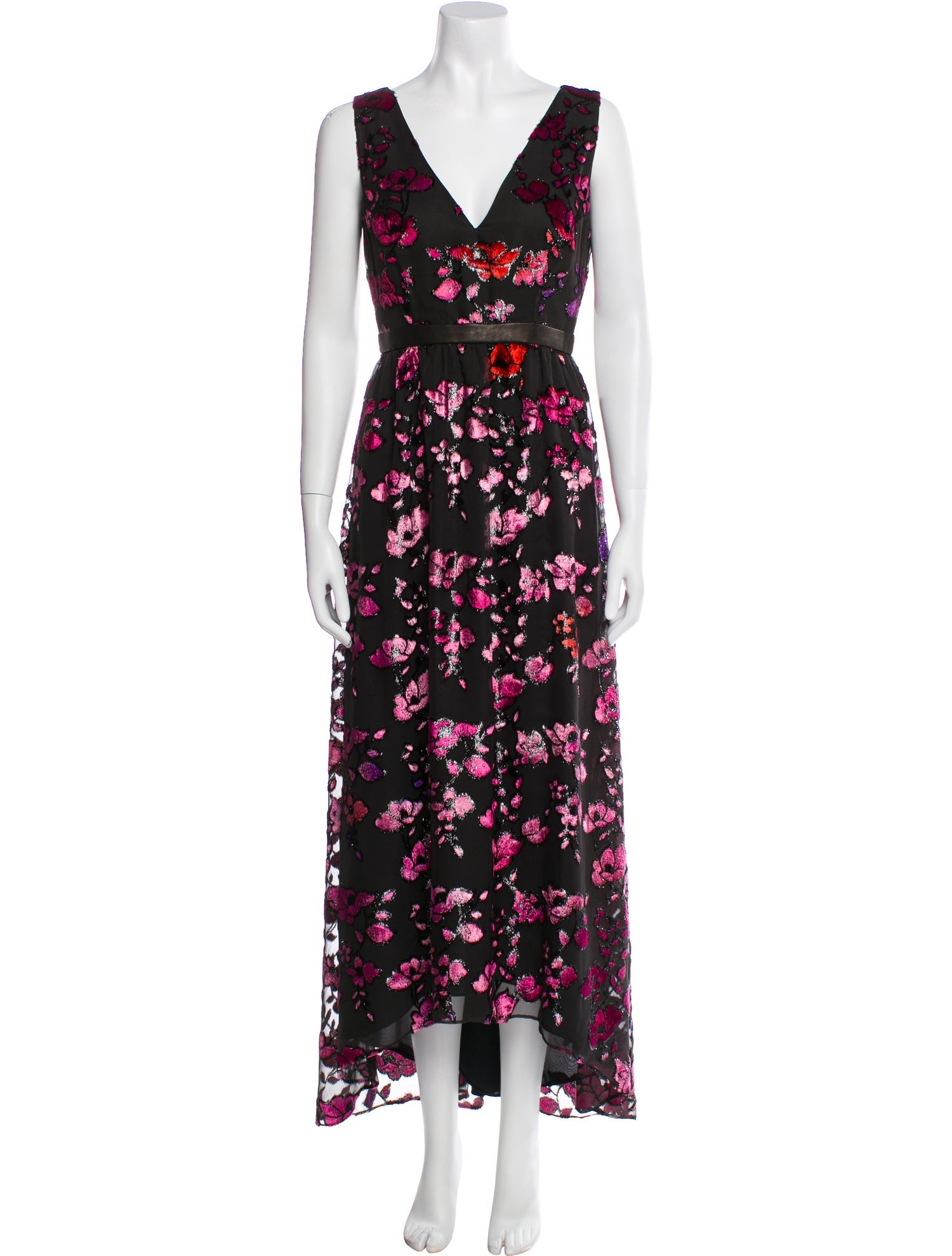 Alice + Olivia Floral Print Long Dress