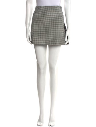 Alice + Olivia Plaid Print Mini Skirt
